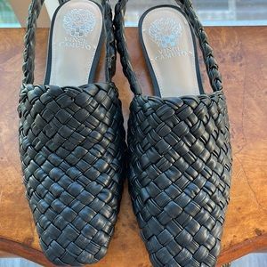 Vince Camuto Woven Slingback Flats